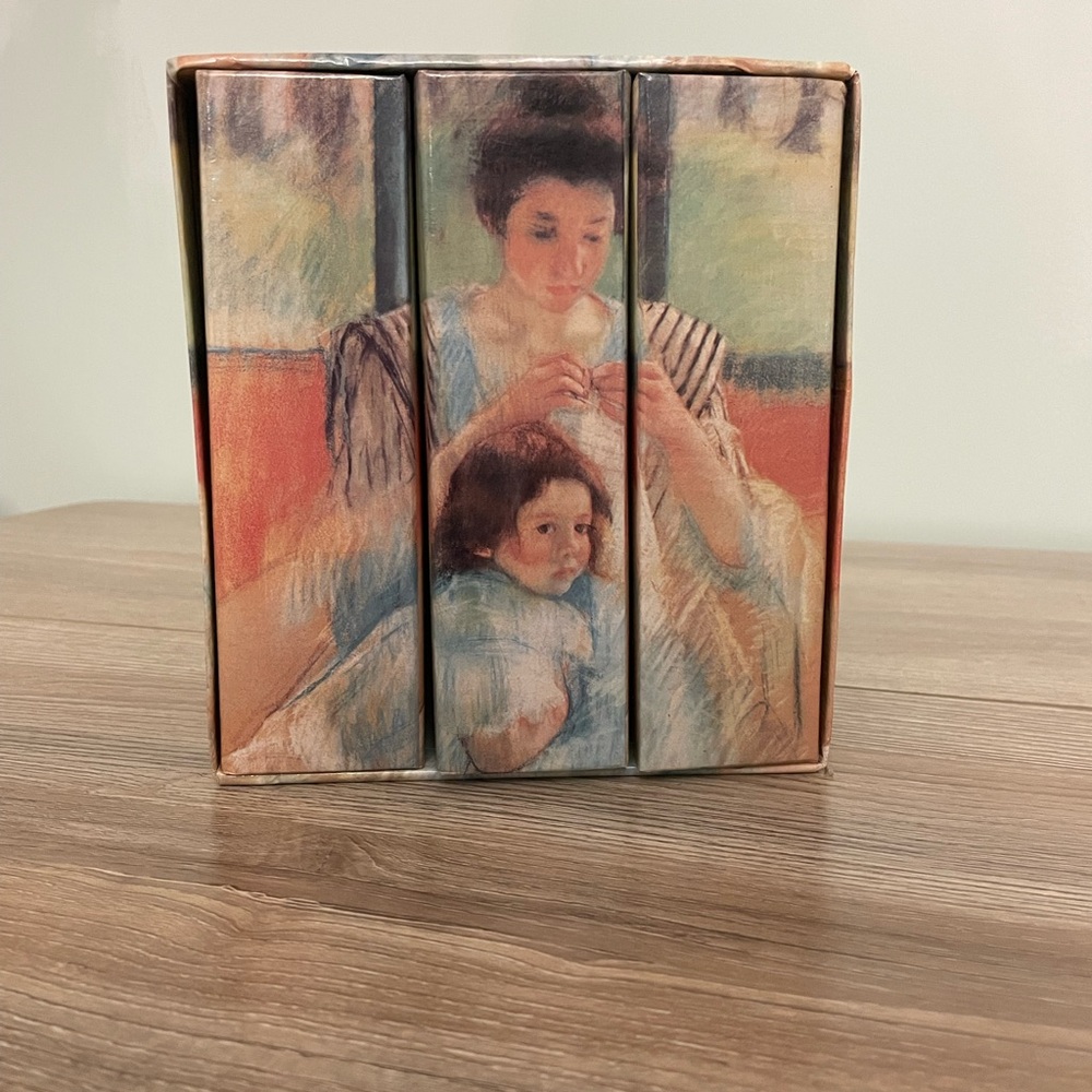 Young Mother Sewing by American artist Mary Cassatt Photo Albums